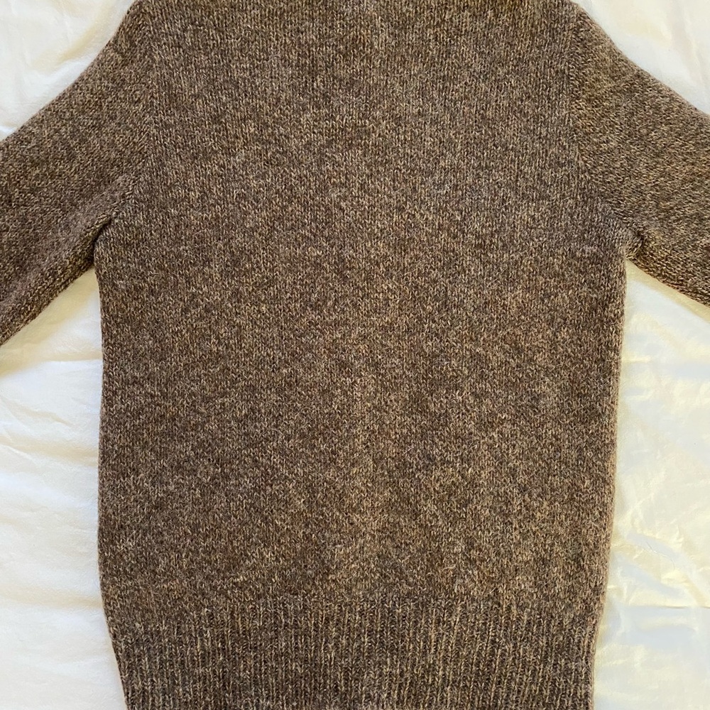 Winona Knits Brown Wool Cardigan Sweater - Picture 4 of 11